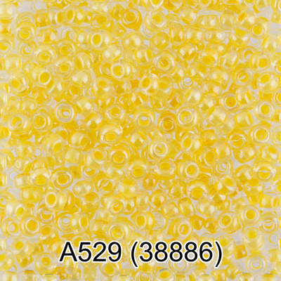 Бисер Чехия "GAMMA" круглый 1 10/0 2.3 мм A529 желтый ( 38886 )