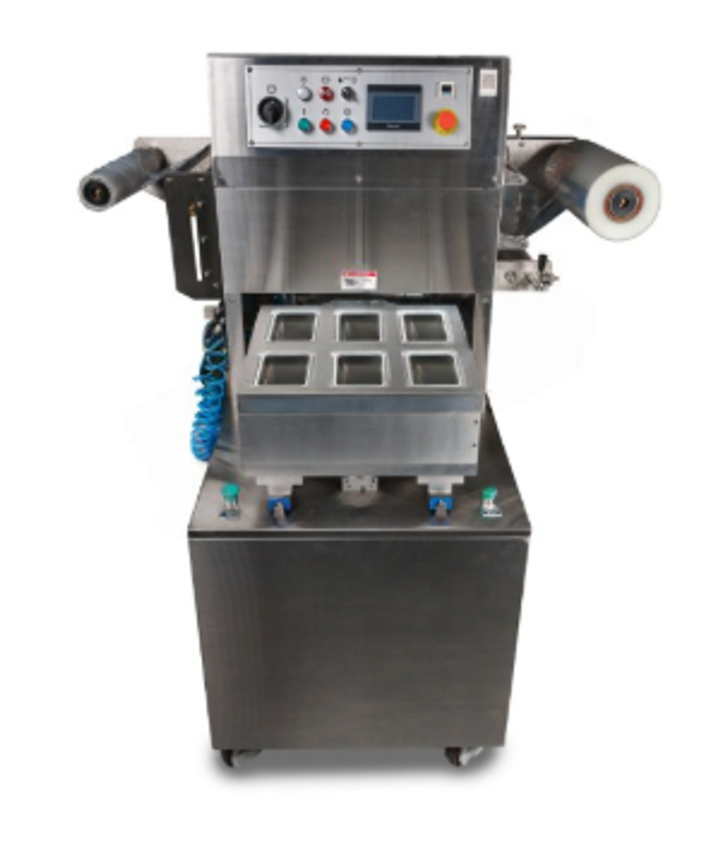 Запайщик лотков Hualian Machinery HVT-550M/6 (нерж.) (6 лотков,187*137*(18-120))