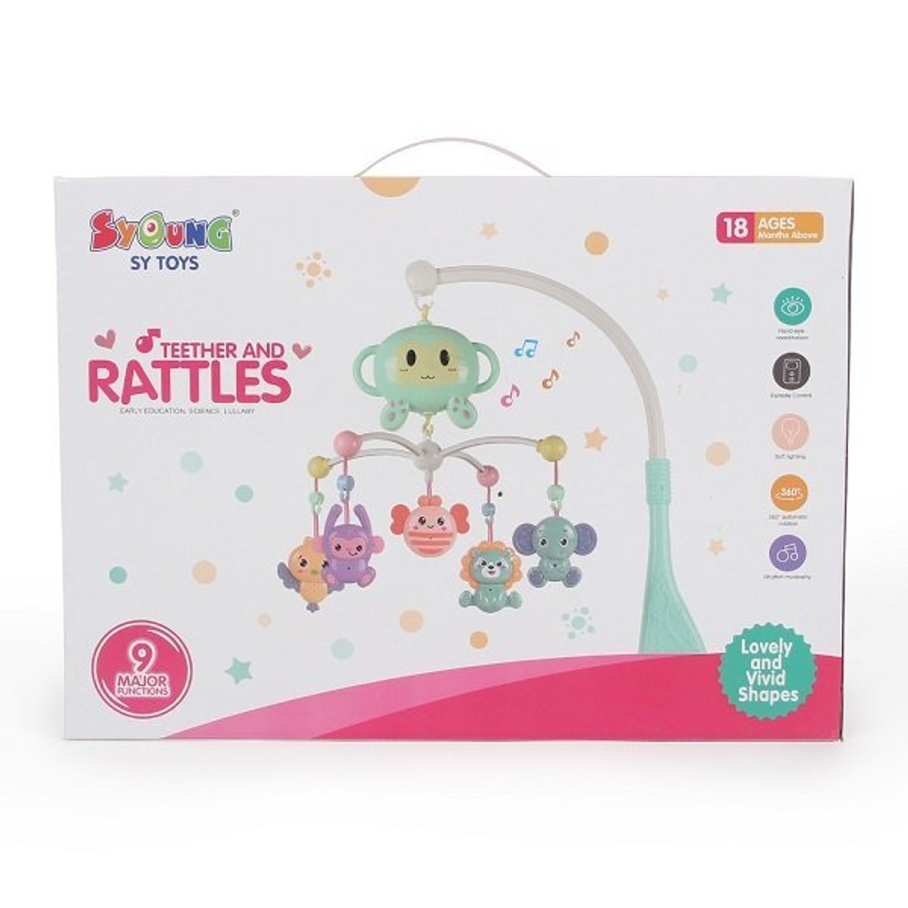 Музыкальный мобиль "Пони" аккум.питание/пласт., 250 мел.