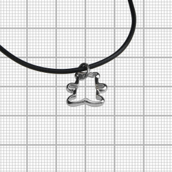 "Япанго мод." подвеска в родиевом покрытии из коллекции "Gammi" от Jenavi с замком карабин