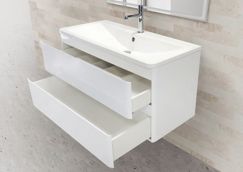 Тумба под раковину BelBagno ACQUA-1000-2C-SO-BL подвесная Bianco Lucido