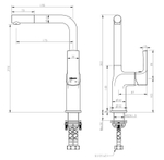 Смеситель для кухни с высоким поворотным изливом Lemark URSUS - LM7205BLR