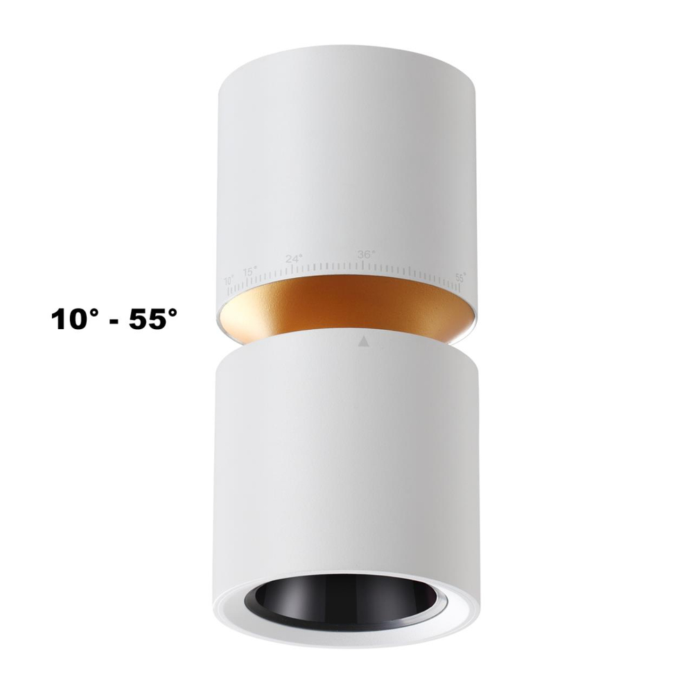 359337 OVER NT24 318 белый Светильник накладной светодиодный IP20 LED 10W/3W 3000K 1090Лм 170-265V ARISTO