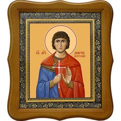 Марк Критский мученик. Икона на холсте.