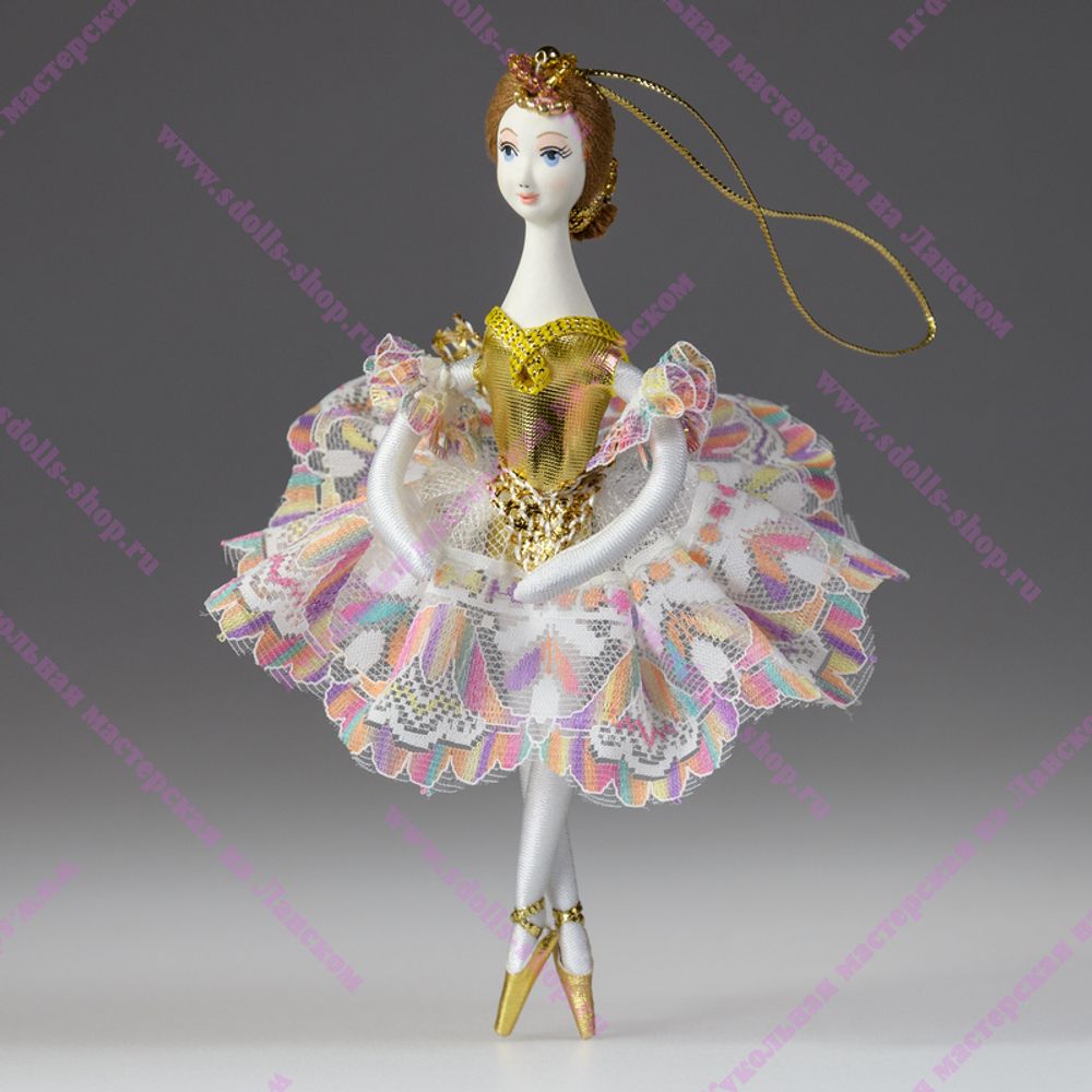 Ёлочная игрушка Балерина кружевная