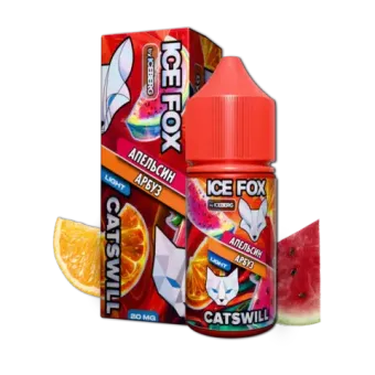 Жидкость ICE FOX & CATSWILL Salt 2% STRONG 30 ml - АПЕЛЬСИН АРБУЗ