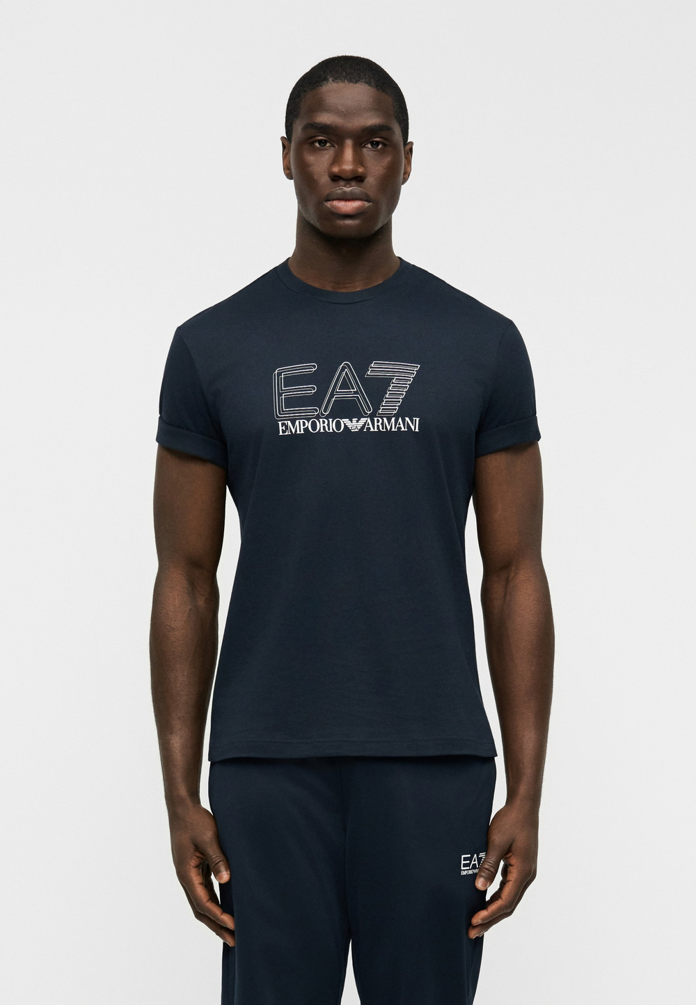 EA7 Emporio Armani UNISEX - Футболка с принтом - Синий