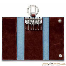Ключница Piquadro Blue Square коричневая кожа (PC1397B2/MO)