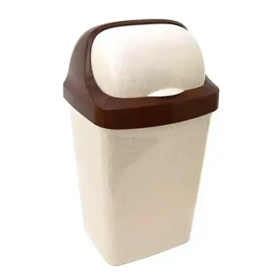 Контейнер для мусора РОЛЛ ТОП 15л Беж.мрамор 0,488,27х0,235м
