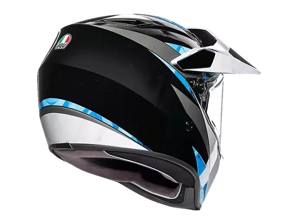 AGV AX9 NORTH BLACK/WHITE/CYAN