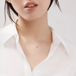 Подвеска из серебра 925, Tiffany.💠 Open heart - 7mm. В наличии