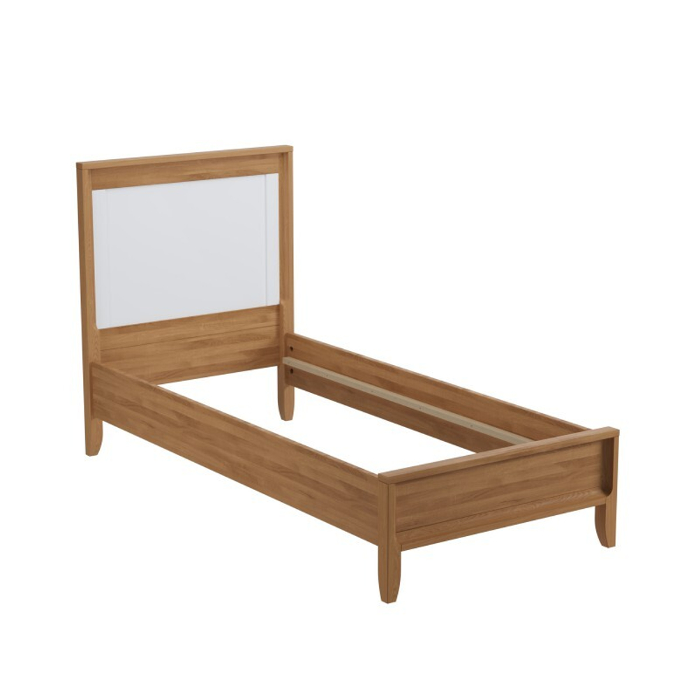 Кровать «Бридж» 90х200 браун/белый лак