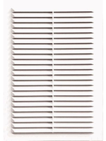 Решетка вентиляционная вытяжная без рамки (190x190 мм; белая) ВИЕНТО 1919В