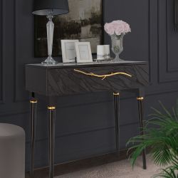 Консоль Арт Колор leaves Классик Голд Терпкий коричневый