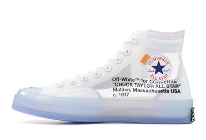 Off white converse blue hot sale