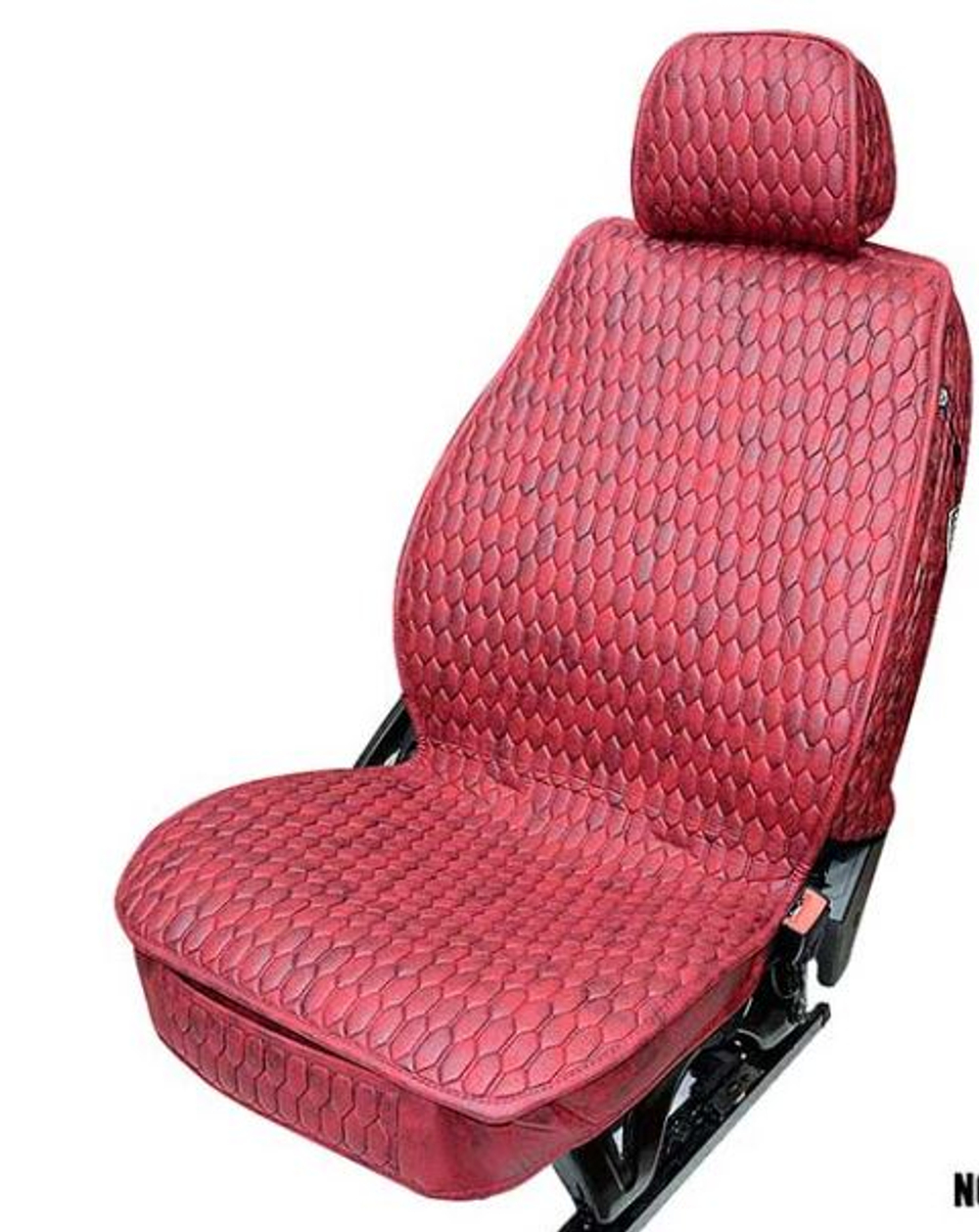 Накидки сидений ПОЛНЫЙ Coolpart MAXIMAL LUX (кт) - N-05-RDRD (Эфф мокрой кожи) красный/шов красный