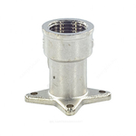 Угольник латунь никель установочный Ду 15 (1/2") 3 отверстия ВР/НР SantechSystems