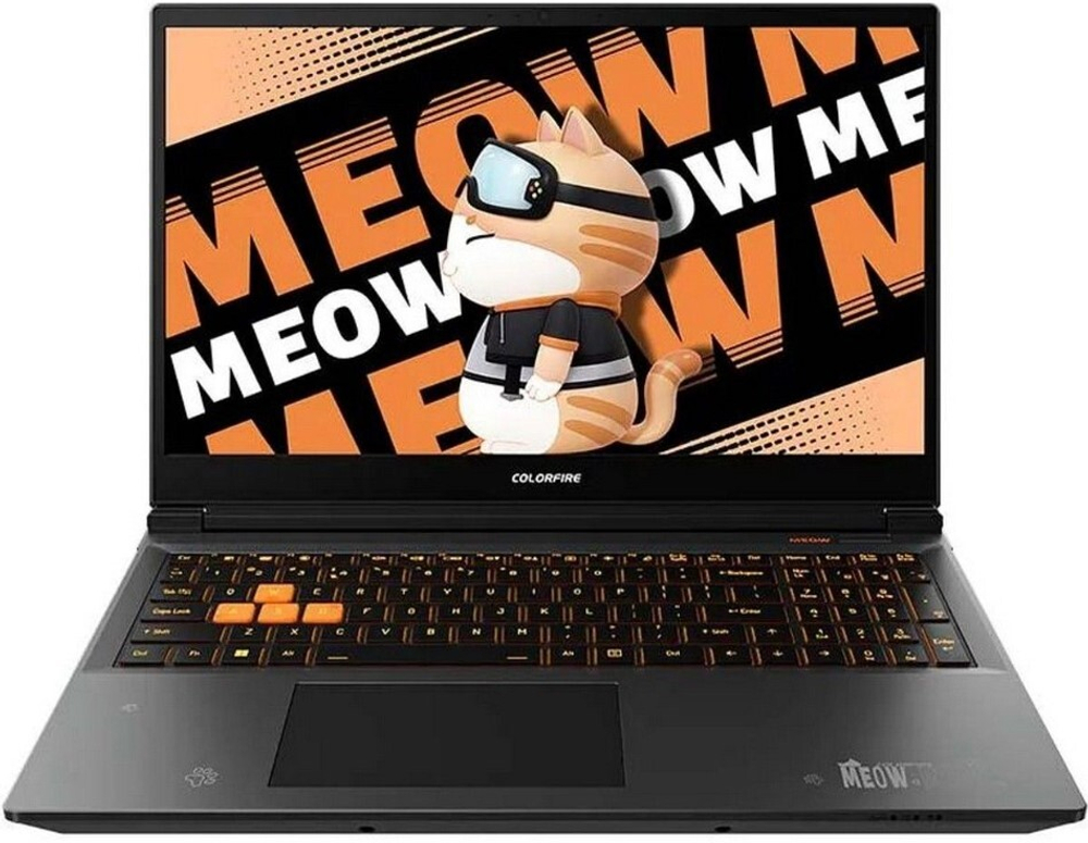 Ноутбук  Colorful MEOW R15 24-HR86B16512E-O-RUA-KA 15.6 ", Ryzen 7, 16 Гб RAM, 512 Гб SSD, GeForce RTX 4060, Оранжевый