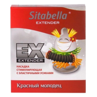 Sitabella Extender - презерватив с усиками - Красный молодец