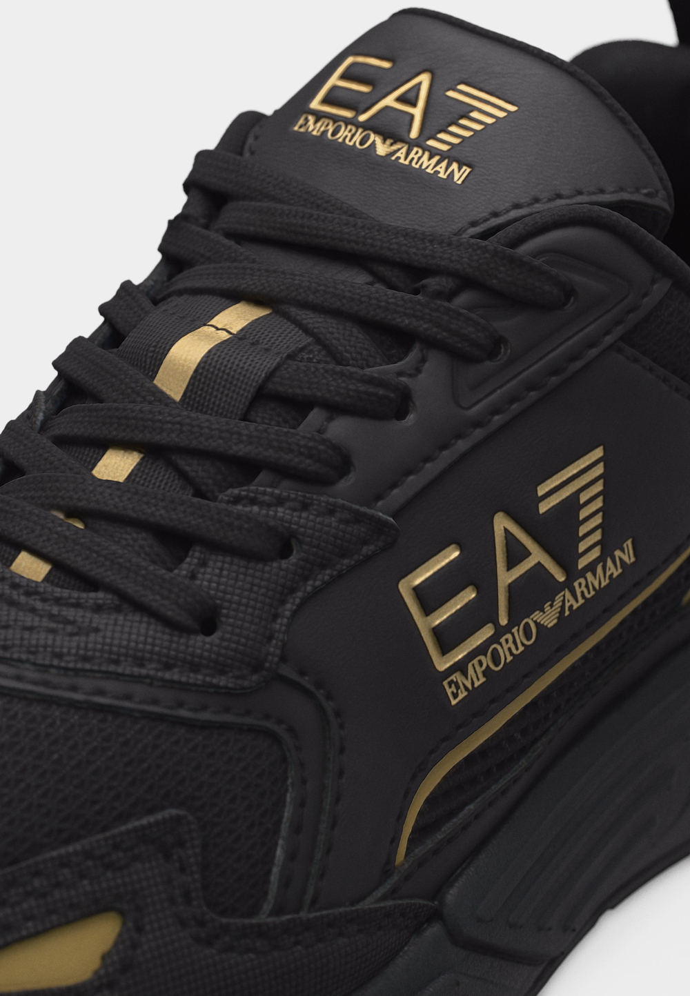 EA7 Emporio Armani ACE RUNNER NEW UNISEX - кроссовки на шнуровке - Чёрный