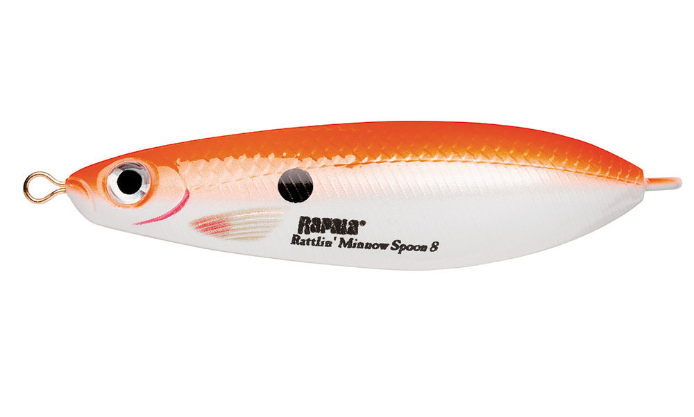 Незацепляйка RAPALA Rattlin' Minnow Spoon RMSR08 / 8 см, 16 г, цвет FRP