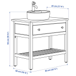 Тумба для ванной - HEMNES / TÖRNVIKEN /TОRNVIKEN IKEA/ ХЕМНЕС/ТОРНВИКЕН ИКЕА, 82х48х90 см, белый