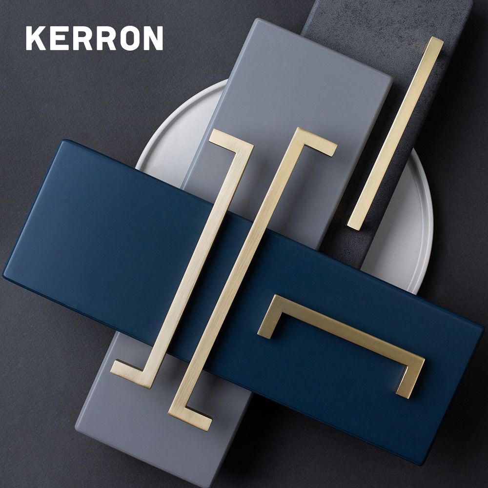 Ручка-скоба, 160 мм, матовое золото