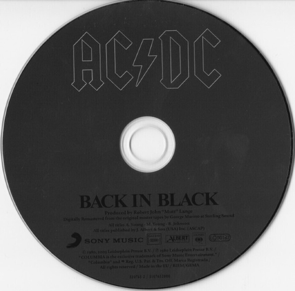 AC/DC / Back In Black (Limited Edition)(CD)