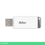 USB Flash-накопитель Netac U185 64Gb белый (NT03U185N-064G-30WH)