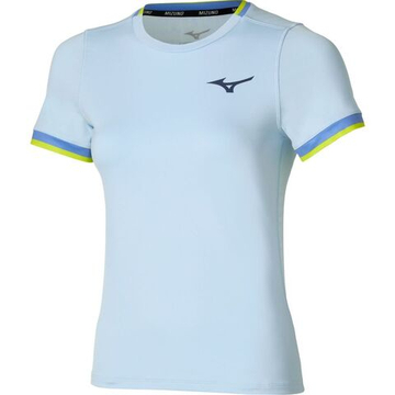 Женская теннисная футболка Mizuno Stargazer Short-Sleeve - ice water