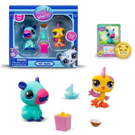 Littlest Pet Shop - Попугай и капибара 2-PAK Два животных+аксессуары LPS00620