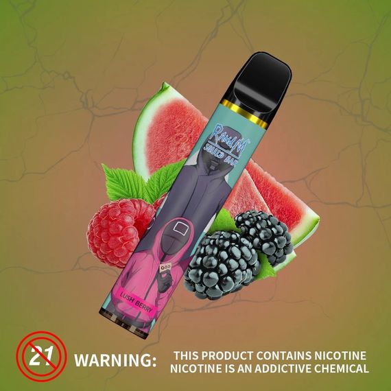 RandM SQUID BAR 2500 - Lush Berry (2% nic)