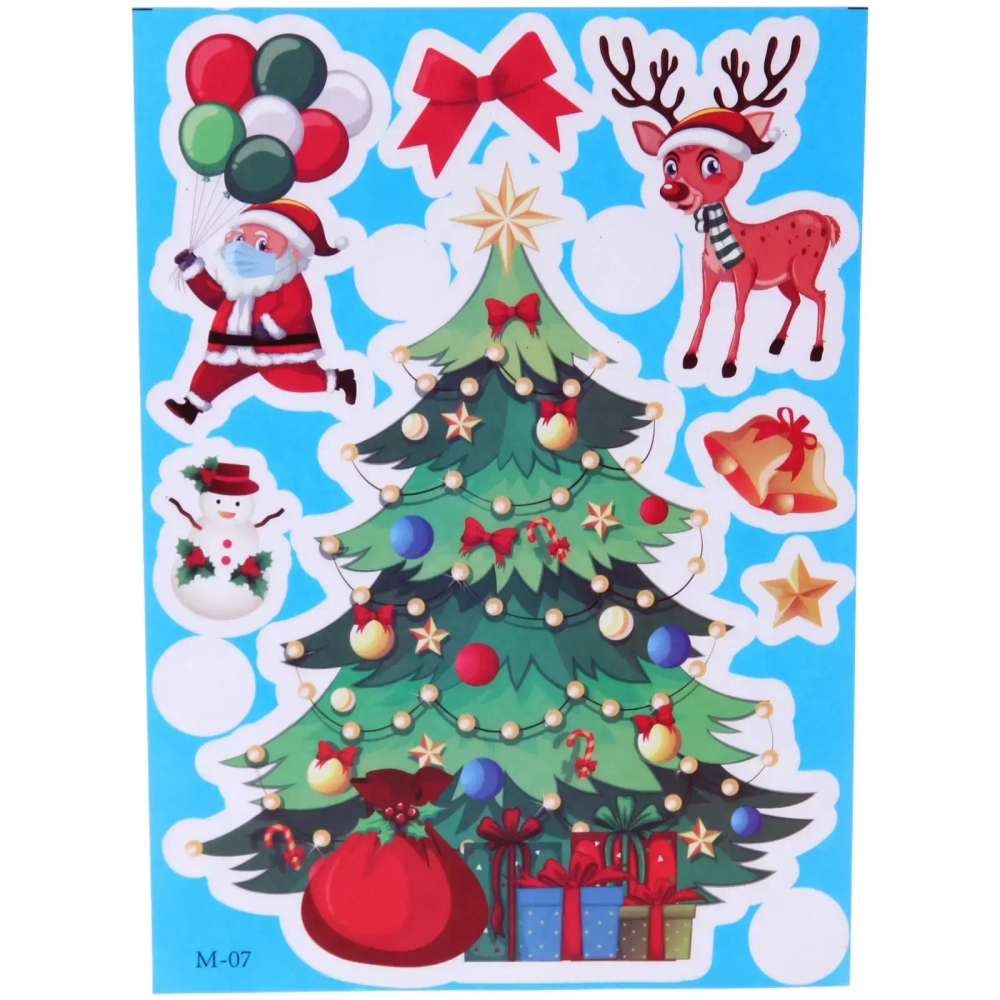 Наклейка на стекло «Зимний хоровод» 24*17 см