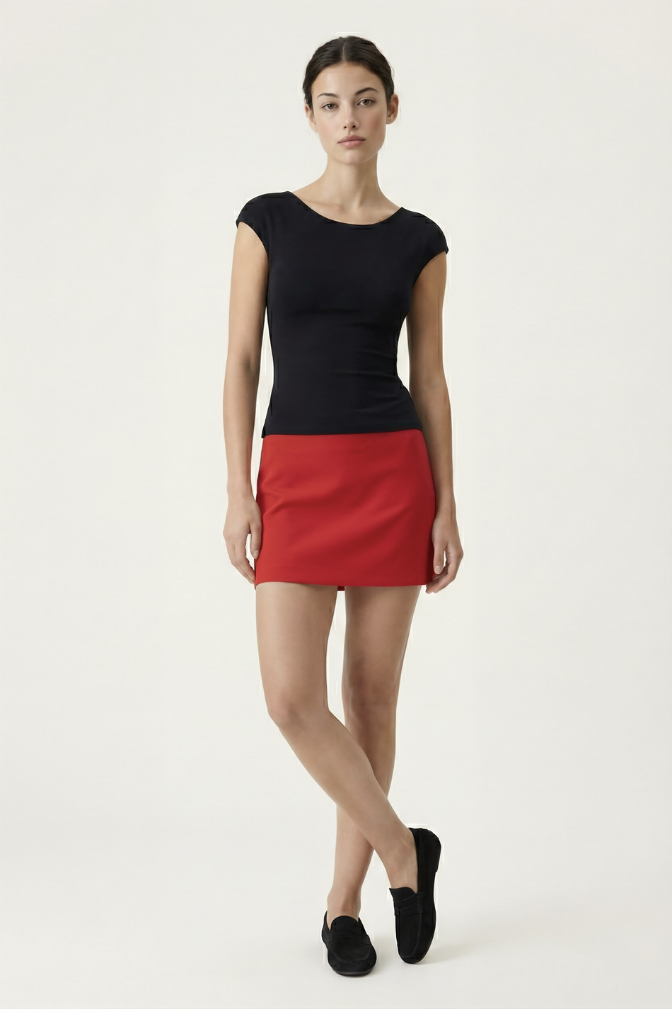 Топ из трикотажа с открытой спиной