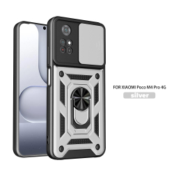 Чехол с кольцом Bumper Case для Xiaomi Poco M4 Pro 4G