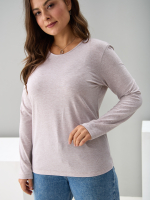 Лонгслив ЛНкл-081/бежевый-меланж