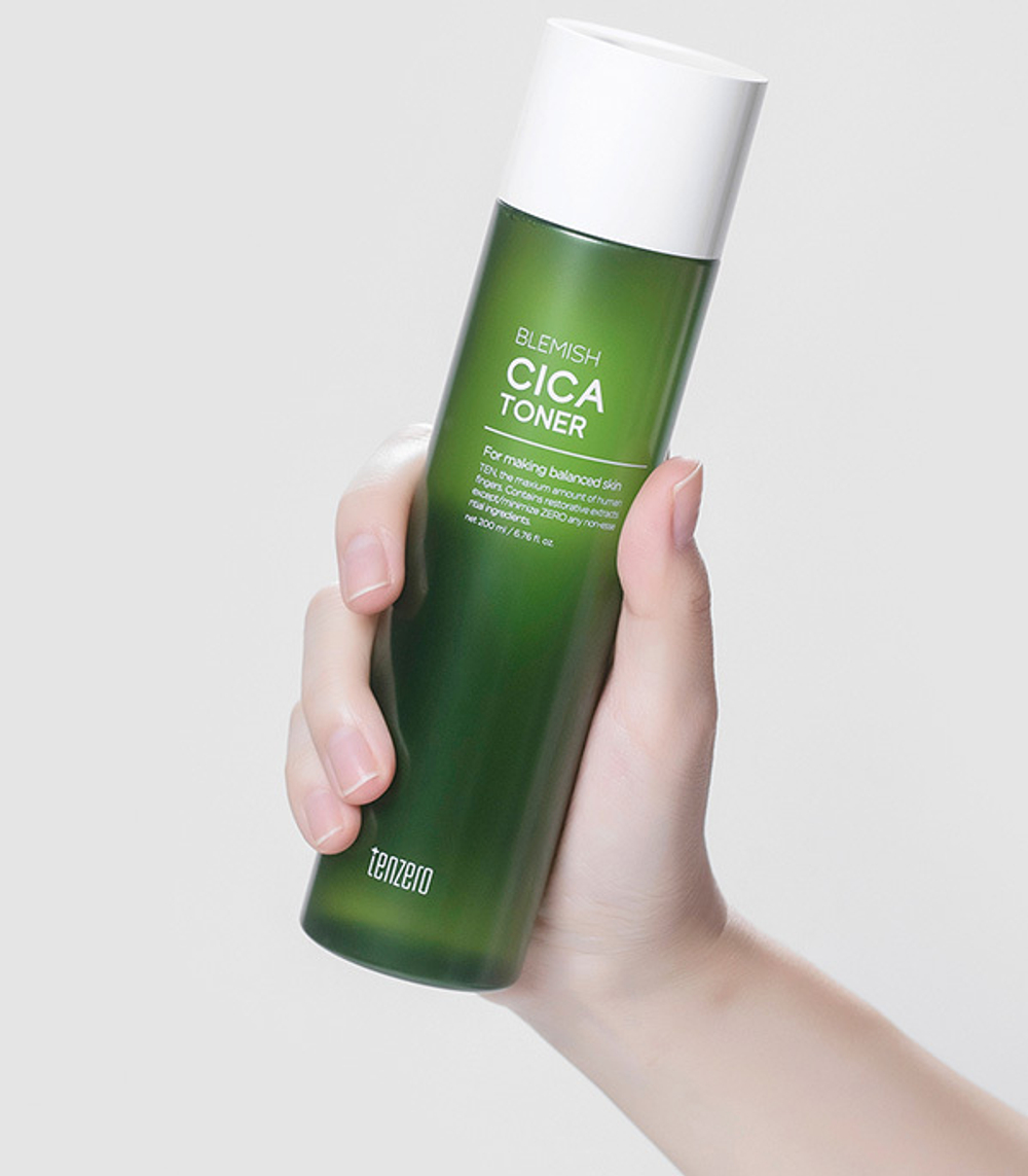 Смягчающий тонер с экстрактом Центеллы Азиатской Tenzero Blemish Cica Toner 200мл
