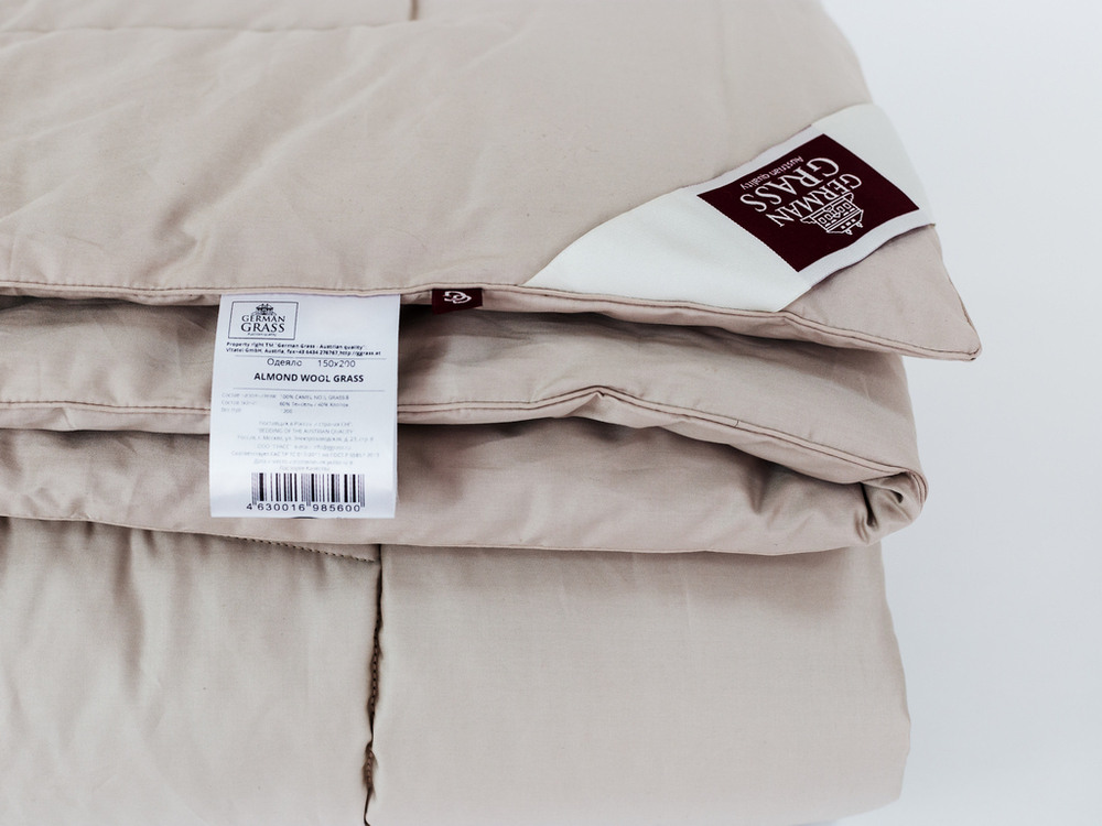 Одеяло всесезонное 160х220 German Grass Woolline Almond Camel Grass