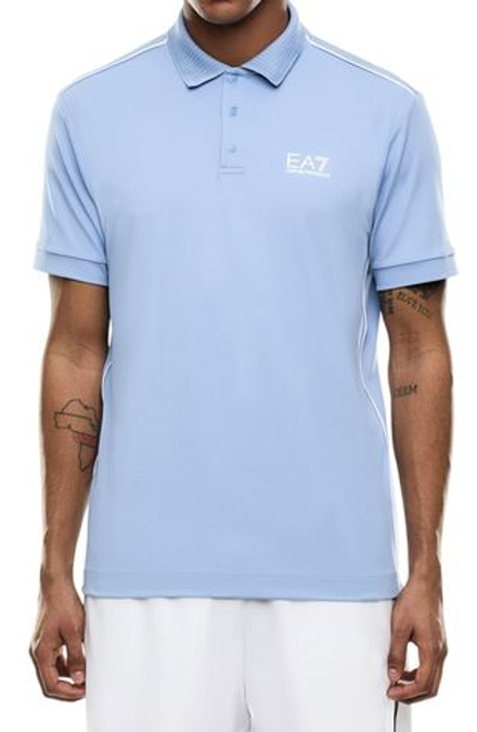 Теннисное поло EA7 Tennis Pro Shirt In Ventus7 - bel air blue