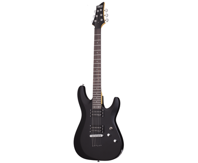 SCHECTER C-6 DELUXE SATIN BLACK