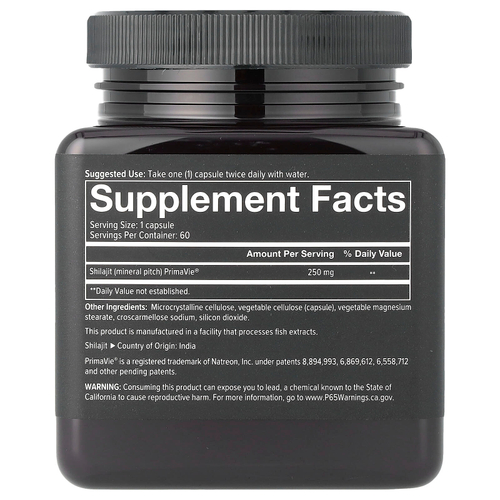 Youtheory, Men®, мумиё, 60 растительных капсул (250 мг в 1 капсуле)