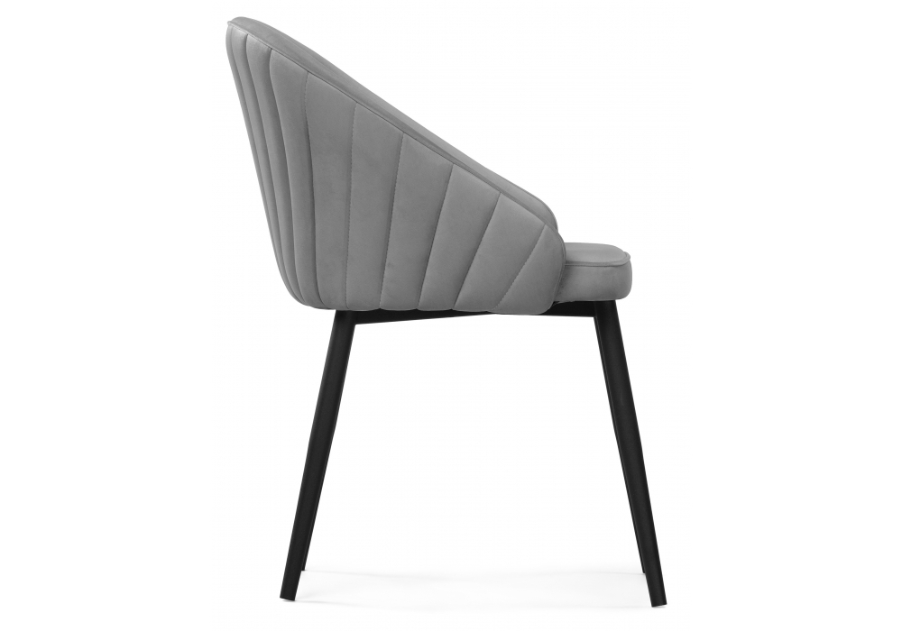 Стул на металлокаркасе Woodville Сутгайн MR-11, черный, ножки черные