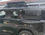 Платформа на крышу с боковой лестницей и ящиком для Haval H9 2024+ Хавал Хавейл Багажник на крышу Боковой ящик