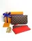 Клатч Louis Vuitton Felicie канва Damier Ebene коричневый