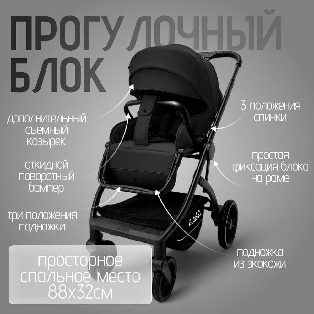 Модульная коляска BubaGO Lotta Thermo 3в1
