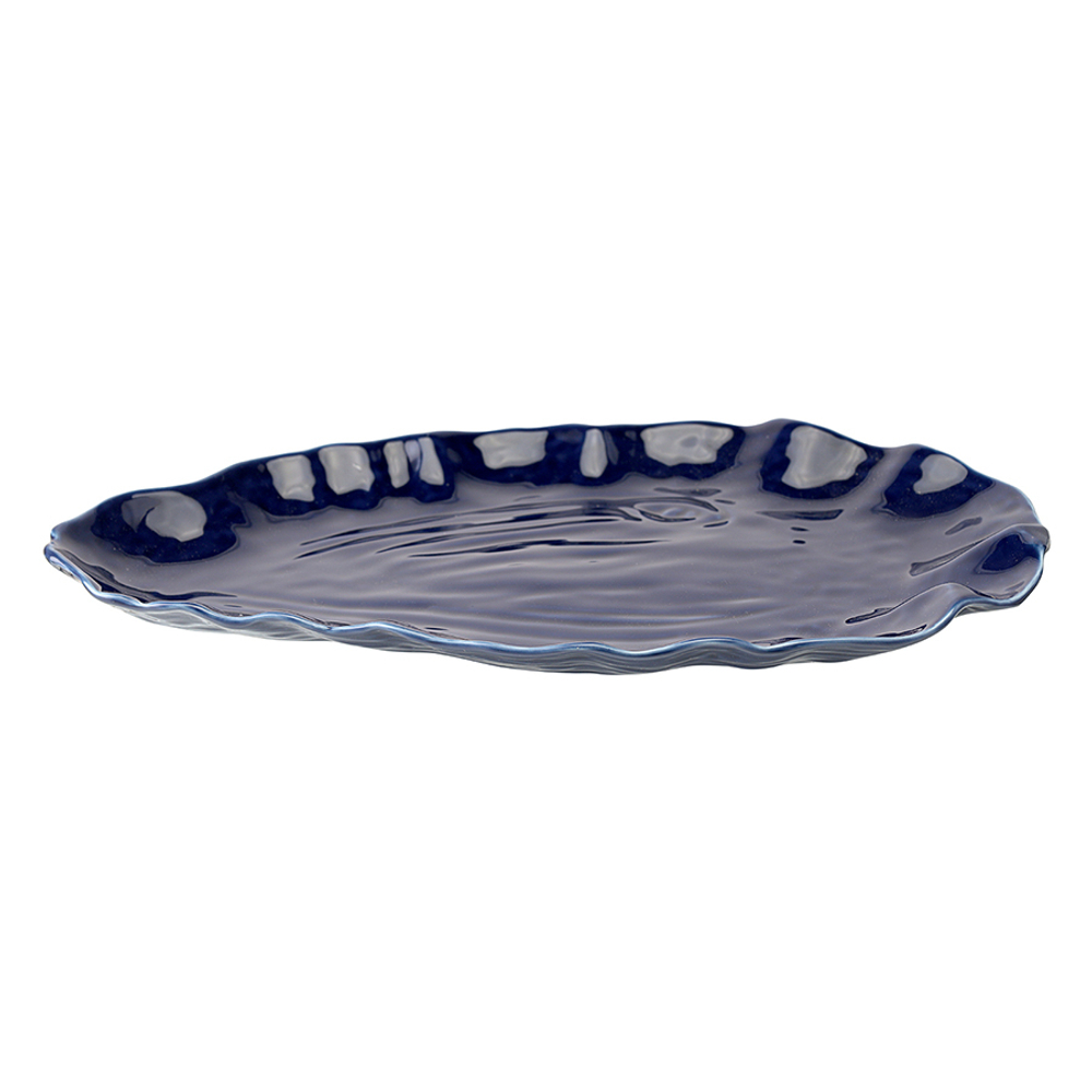 Блюдо сервировочное clams синего цвета из коллекции sea treasures