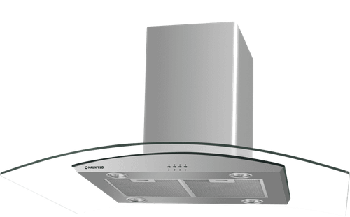 Кухонная вытяжка MAUNFELD Ancona PlusA Isla 90 нержавеющая сталь\прозрачное стекло