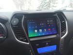 Магнитола для Hyundai Santa Fe 3 2012-2018 (отдельный экран климата, без штатной КЗВ) - FarCar S400-TS18 монитор 9.5" QLED на Android 14, CarPlay, 4G SIM-слот