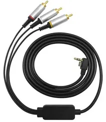 Видео Кабель RCA AV для TV для Sony PSP 2000/3000 (3 Тюльпана)