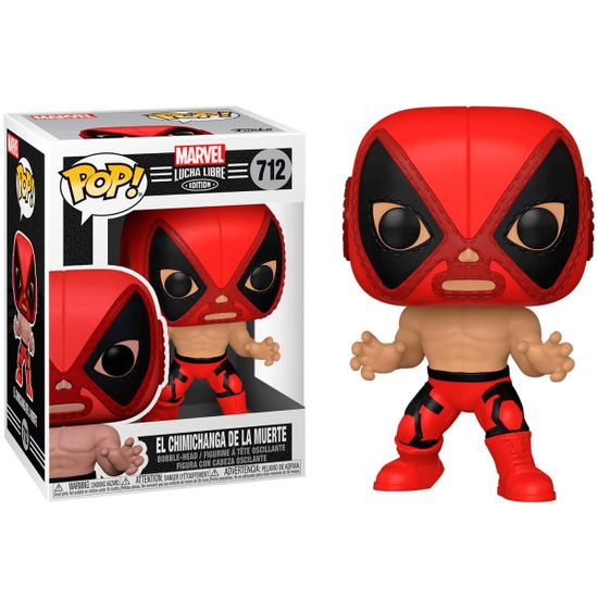 Фигурка Funko POP! Bobble Marvel Luchadores Deadpool (712) 53874 / Фигурка Фанко ПОП! по мотивам вселенной "Марвел" Луча либре Дэдпул